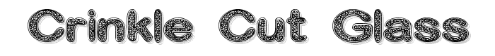 Crinkle Cut Glass font